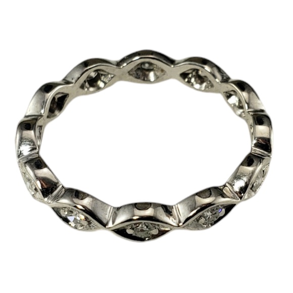 Platinum and Diamond Band Ring Size 6.25 #18737 - Picture 5 of 7